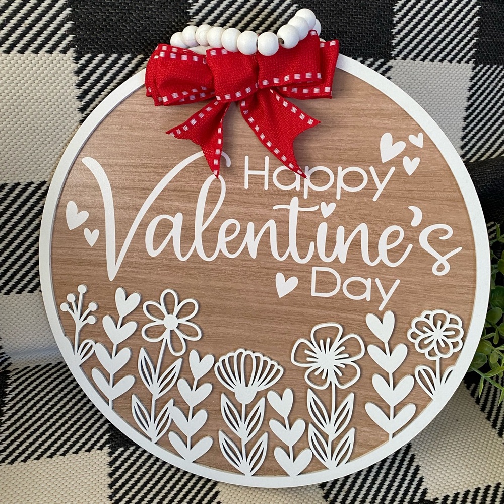 Kirkton Home Happy Valentine’s Day hanging Sign